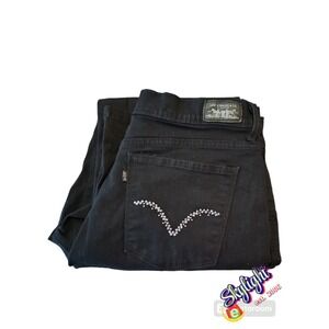 Levi's Women's Black 512 Perfectly Slimming Bootcut Denim Jeans Size Reg 14